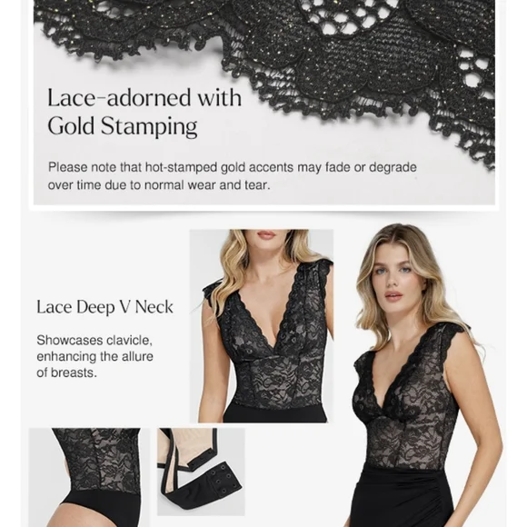 SOLD Popilush Shapewear Lace Body Suits  #533 - Picture 9 of 10